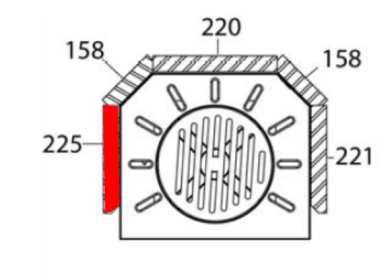 Haas+Sohn Kerpen 232.17 Seitenstein links vorne Feuerraumstein