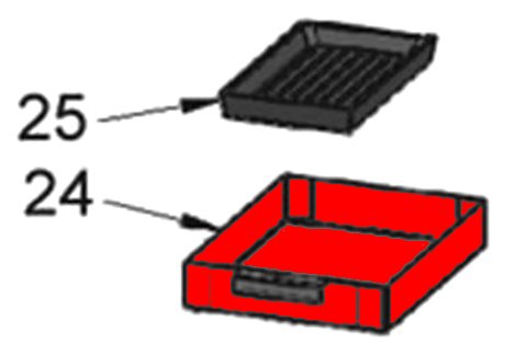 Oranier Polar 8 bac à cendres B