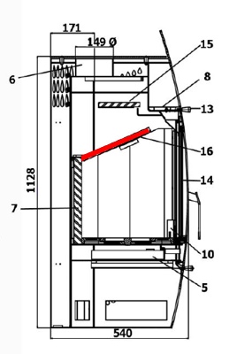 Haas+Sohn Vilnius 263.15 Déflecteur en bas pierre déflecteur de fumée