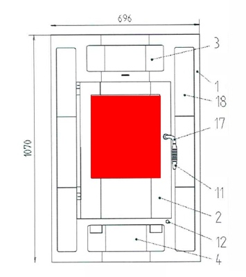 Haas+Sohn Bornholm II 164.15 Sichtscheibe B Türglas