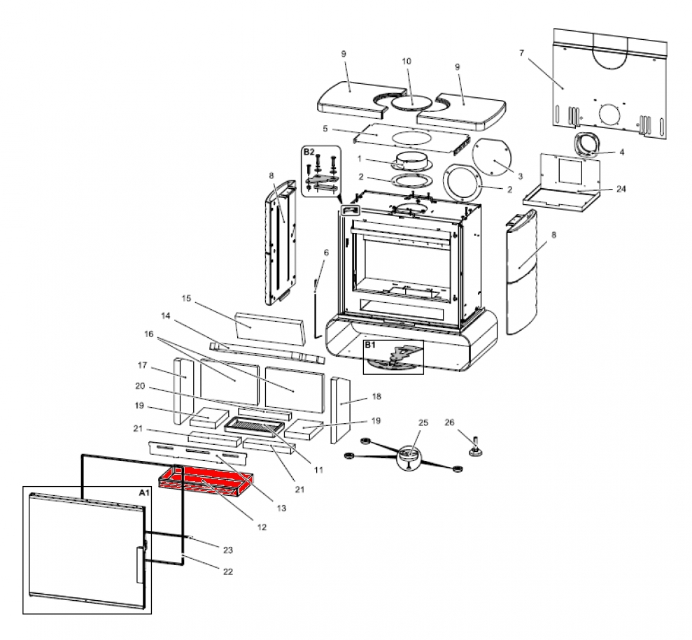 Haas+Sohn Fulham easy 347.15 Aschekasten